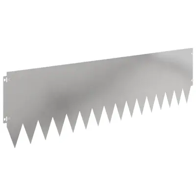 vidaXL Robovi trave 20 pcs 103 x 30 cm Jeklo Srebrna