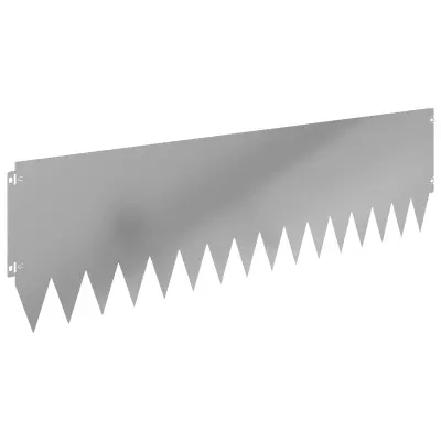 vidaXL Robovi trave 20 pcs 103 x 30 cm Jeklo Srebrna
