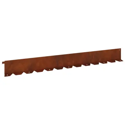 vidaXL Robovi trave 20 pcs 102 x 10 x 4 cm Jeklo Rjav