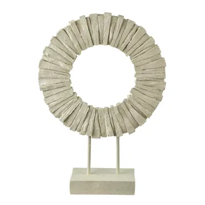 Dekorativna figura poliresin Mondex Manon 31x45 bež 1kos