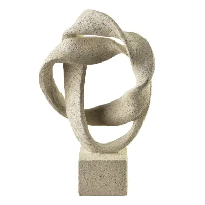 Dekorativna figura poliresin Mondex Manon 19x29 cm bež 1 kos