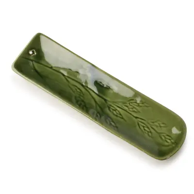 Podstavek za kadila keramika Mondex Color Box 21.5x5.5x1.5cm zelena 1kos