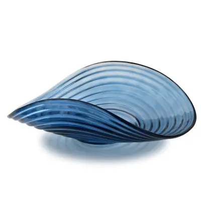 Skleda steklo Daz Glass Misa 38x26x11,5 grafitna 1 kos