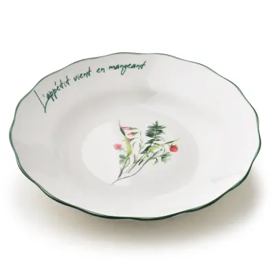 globok krožnik porcelana AffekDesign Mollie 22,5x4cm bela 1 kos
