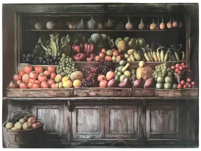 Deska steklo Allesken Aria 40x30 večbarvna 1pc