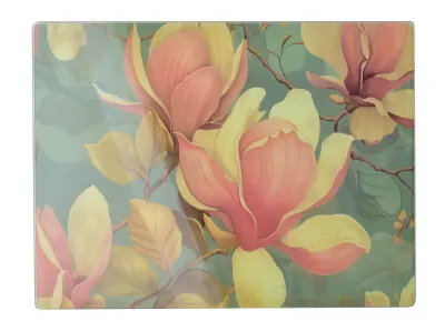 deska za rezanje steklo Allesken Aria 40x30cm magnolia 1 kos