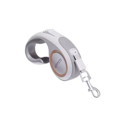 Raztegljivo pasje povodec cca. 5m – ABS ohišje, ergonomski ročaj White