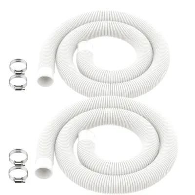 Komplet PE rebrastih cevi za nadzemni bazen 38mm, 2 cevi in 4 objemke