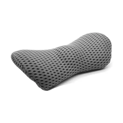 Ergonomski ledveni vzglavnik spominske pene Yuanbao s pralno prevleko DarkGrey