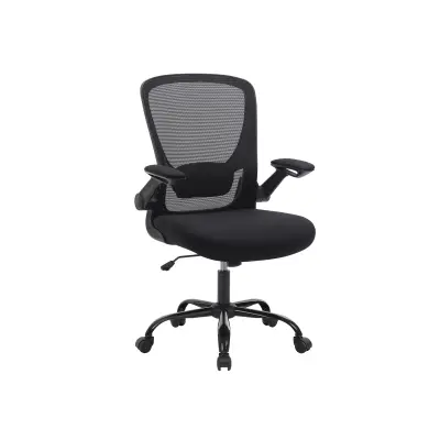 Ergonomski pisarniški stol 66x60x99-107 cm Črn