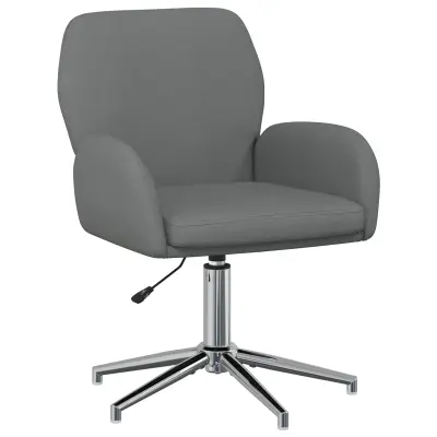 vidaXL vrtljiva pisarniška stol 54 x 58 x 90 cm Temno siva Blago