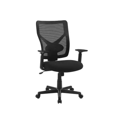 Pisarna stol ergonomski vrtljiv stol 110,5x53x52 cm črna