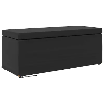 vidaXL Stolica Črna 101 x 41 x 40 cm Umetno Usnje in Umetno Leseno