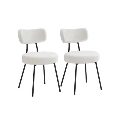 Set jedilnih stolov 59x48,5x82,5 cm bela