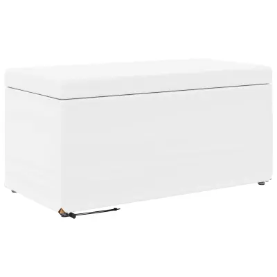 vidaXL Stolica Bela 81 x 41 x 40 cm Umetno Usnje in Umetno Leseno