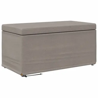 vidaXL Stolica Taupe 81 x 41 x 40 cm Tkanina in obdelano les