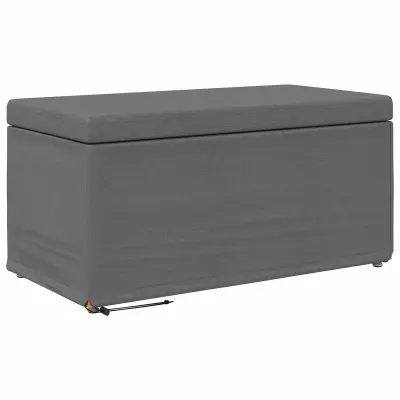 vidaXL Stolica Temno siva 81 x 41 x 40 cm Tkanina in obdelano les