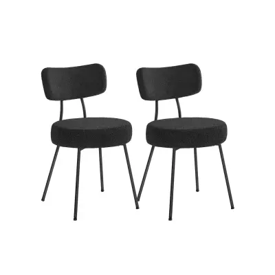Set jedilnih stolov 59x48,5x82,5 cm Črna