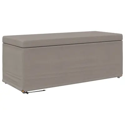 vidaXL Stolica Taupe 101 x 41 x 40 cm Tkanina in obdelano les