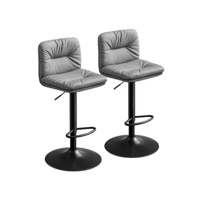 Set barskih stolov 47x41x89-110 cm siva