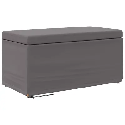 vidaXL Stolica Siva 81 x 41 x 40 cm Umetno Usnje in Umetno Leseno