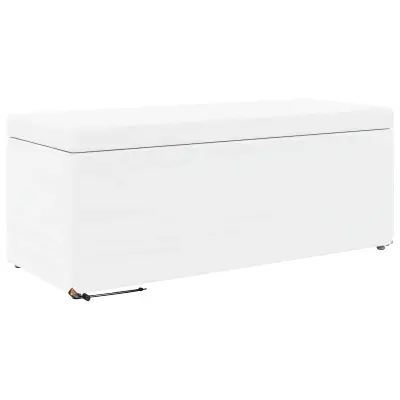 vidaXL Stolica Bela 101 x 41 x 40 cm Umetno Usnje in Umetno Leseno