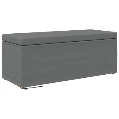 vidaXL Stolica Temno siva 101 x 41 x 40 cm Tkanina in obdelano les
