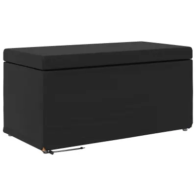 vidaXL Stolica Črna 81 x 41 x 40 cm Umetno Usnje in Umetno Leseno