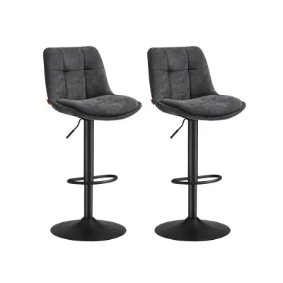 Set barskih stolov nastavljive višine 43x48,5x93,5 cm siva