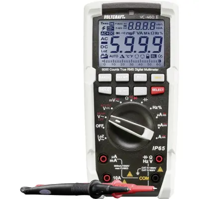 Ročni multimeter, digitalni VOLTCRAFT VC-460 E kalibracija narejena po: delovnih standardih