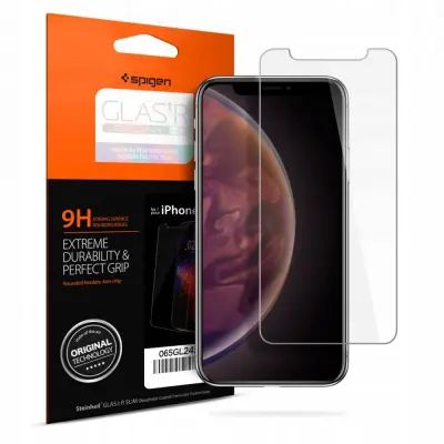 SPIGEN KALJENO STEKLO GLAS.TR SLIM ZA IPHONE 11 XR BO ZAGOTOVIL ZAŠČITO ZASLON