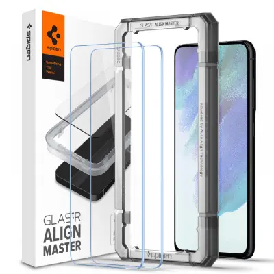 SPIGEN KALJENO STEKLO 2-PAKET ALM GLAS.TR ZA GALAXY S21 FE ZAŠČITNI KOMPLET
