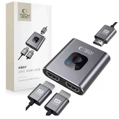 TECH-PROTECT HUB ADAPTER 2V1 HDMI 4K 60HZ ZA PRENOSNIK 4K 60HZ USB-C PRIKLJUČEK