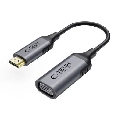TECH-PROTECT ULTRABOOST ADAPTER HDMI V VGA FULL HD 60HZ ČRN