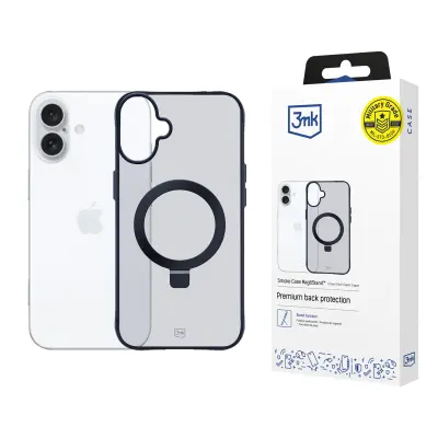 APPLE IPHONE 16 - 3MK SMOKE CASE MAG&STAND