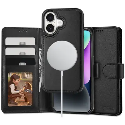 TECH-PROTECT OVITEK DENARNICA ZA MAGSAFE ZA IPHONE 16 USNJENA VISOKA KAKOVOST