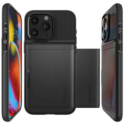 OVITEK SPIGEN SLIM ARMOR ZA IPHONE 15 PRO, ZAŠČITNI OVITEK, ODPOREN NA PADCE