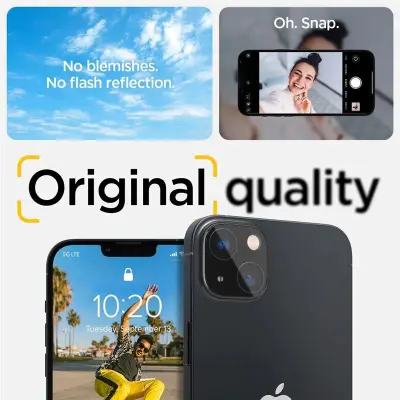 SPIGEN ZAŠČITNA ETUI ZA KAMERO, PAKIRANJE 2 KOMPLETOV ZA IPHONE 14 IN 14 PLUS