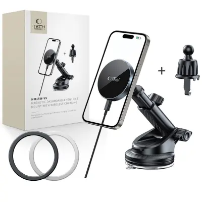 TECH-PROTECT BREZŽIČNI MAGNETNI POLNILEC ZA IPHONE 12 13 14 15 15W