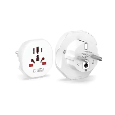 TECH-PROTECT ADAPTER EU ZDA UK 2 VRATA USB HITRI POLNILEC