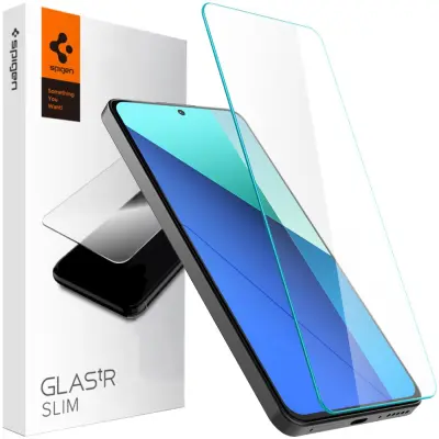 SPIGEN KALJENO STEKLO GLAS.TR SLIM PAKET 2 ETUI ZA XIAOMI REDMI NOTE 13 4G LTE