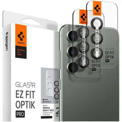 SPIGEN OVITEK ZA KAMERO ZA GALAXY S23 S23+ 2-DELNI ZAŠČITNI OVITEK ZA LEČIVO, PAKIRANJE 2 KOSOV