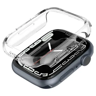 SPIGEN TANKO OVITEK ZA APPLE WATCH 7 8 9 45 MM, KRISTALNO PROZORNO