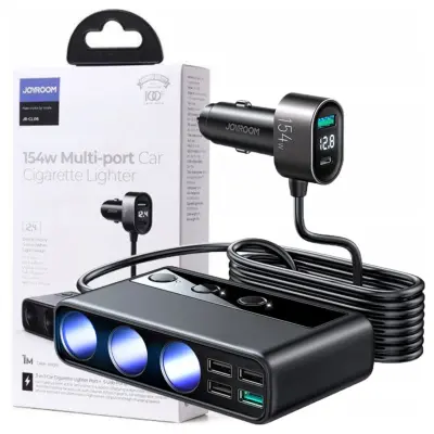 JOYROOM AVTO POLNILEC Z VEČ VRATI USB PD154W ZA TABLICE IN TELEFONE S QC3.0