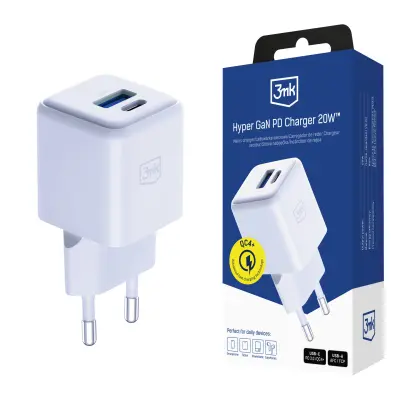 DODATKI -3MK HYPER GAN POLNILNIK 20W QC4+ PD PPS USB 1A1C BEL EU