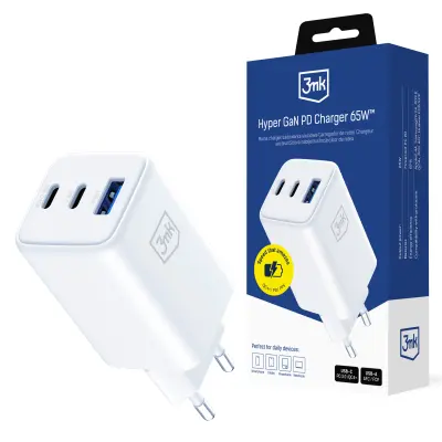 3MK GAN 65W PD POLNILEC ZA ANDROID TELEFONE HITRO POLNJENJE