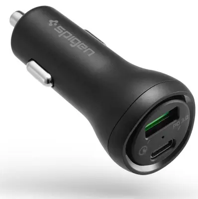 SPIGEN F31QC 2-PORTNI AVTO POLNILEC PD27W ZA IPHONE ANDROID QC3.0