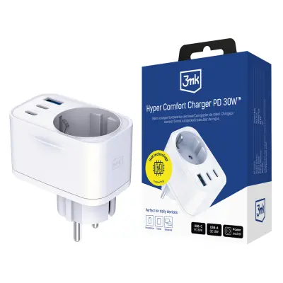 3MK KOMFORTNI POLNILEC GAN 30W QC PD PPS 2C1A1S ZA PAMETNE TELEFONE IN GADGETE USB-C