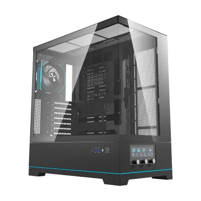 DARKFLASH RAČUNALNIŠKO OHIŠJE DY451 PRO ZA PC Z VENTILATORJEM IN UČINK.