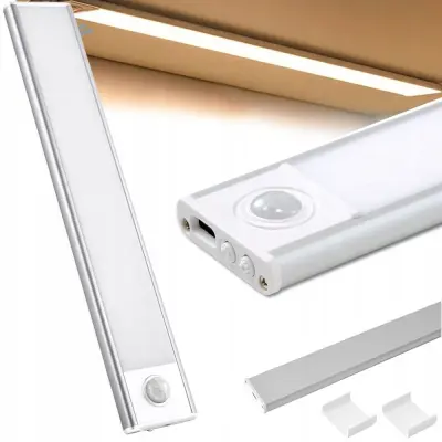LED samolepilna aku. svetilka s senzorjem gibanja 30cm USB